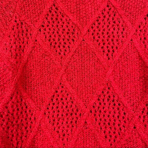 American Eagle red knit tunic sweater dress size Medium - Picture 4 of 11